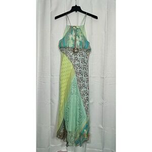 Kaya Di Koko Nieman Marcus Dress Sz 8 Stunning Silk Layered Maxi Dress (E)